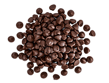 A handful of chocolate chips